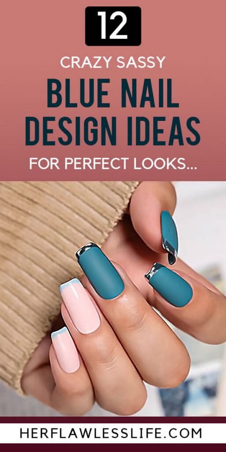 designs-on-blue-nails-61_4 Modele pe unghii albastre