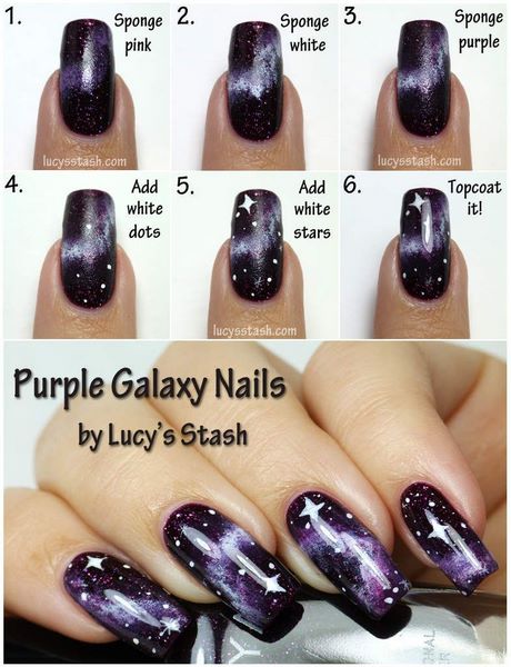 easy-galaxy-nails-33_13 Cuie galaxie ușoară