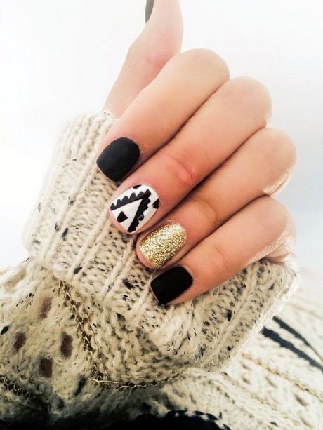 easy-new-years-nail-designs-78_4 Modele ușoare de unghii de Anul Nou