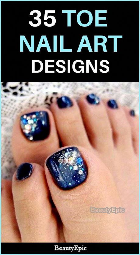 easy-toe-nail-art-designs-27_6 Design ușor de unghii pentru unghii