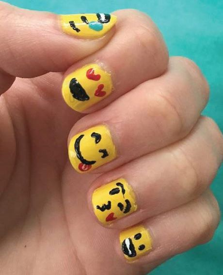emoji-nail-designs-48_4 Modele de unghii Emoji
