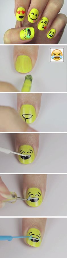 emoji-nail-designs-48_9 Modele de unghii Emoji