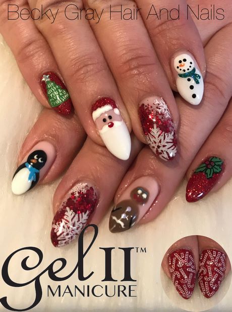 fancy-christmas-nail-designs-62_13 Modele de unghii de Crăciun fanteziste