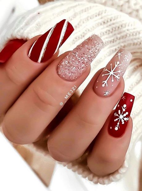 fancy-christmas-nail-designs-62_15 Modele de unghii de Crăciun fanteziste