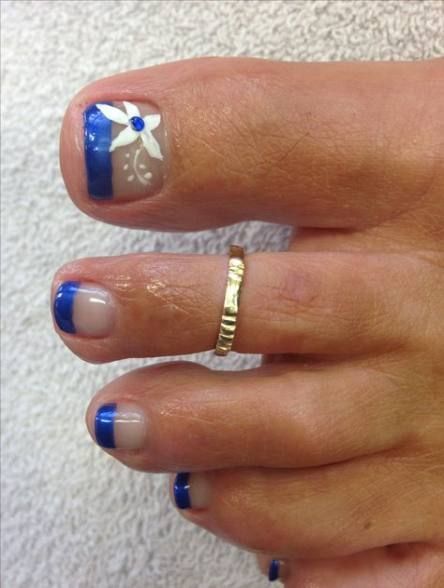 french-manicure-toes-designs-38_3 Manichiură franceză degetele de la picioare modele