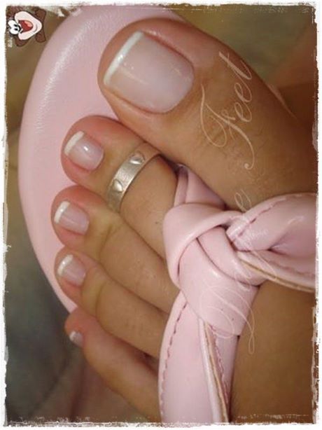 french-manicure-toes-designs-38_6 Manichiură franceză degetele de la picioare modele