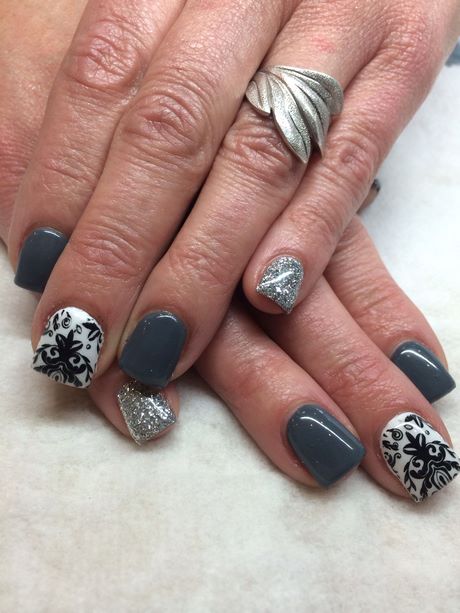 gel-nail-designs-grey-18_2 Gel unghii modele gri