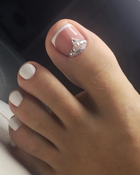 gelish-toe-nail-designs-19_10 Gelish toe unghii modele