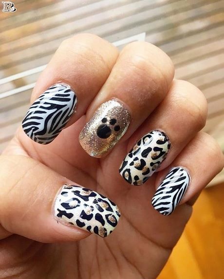 grey-leopard-print-nails-31_10 Unghii cu imprimeu leopard gri
