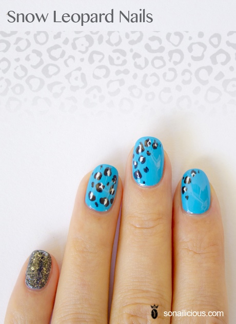 grey-leopard-print-nails-31_3 Unghii cu imprimeu leopard gri