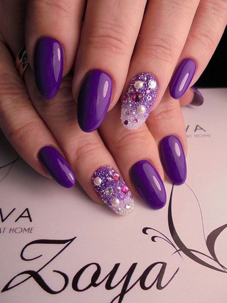 lavender-nail-art-designs-28_6 Lavanda nail art modele
