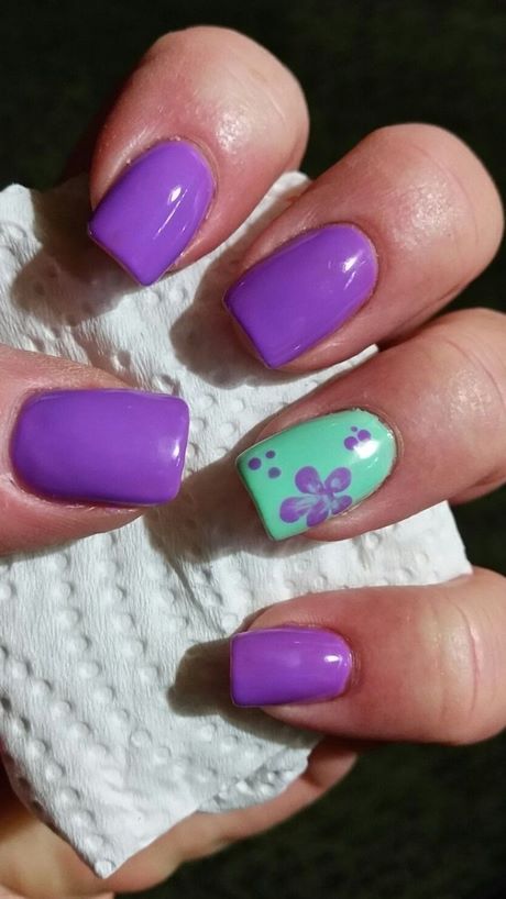 lavender-toe-nail-designs-35_10 Levănțică toe unghii modele