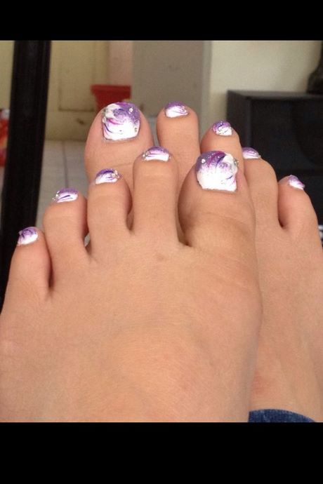 lavender-toe-nail-designs-35_2 Levănțică toe unghii modele