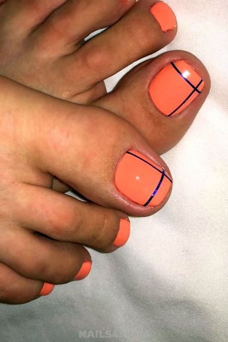 line-toe-nail-designs-40_3 Modele de unghii de linie