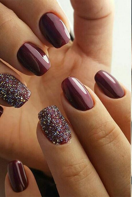 maroon-nail-polish-designs-98_10 Modele de lacuri de unghii maro