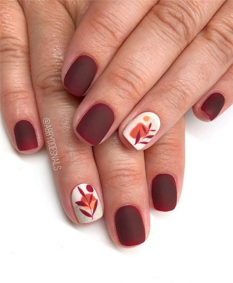 maroon-nail-polish-designs-98_15 Modele de lacuri de unghii maro