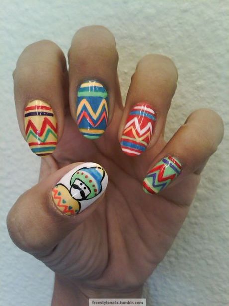 mexican-nail-art-designs-47_13 Modele de unghii mexicane