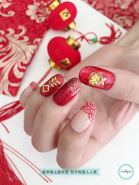 nail-art-chinese-new-year-design-86_13 Nail art design chinezesc de Anul Nou