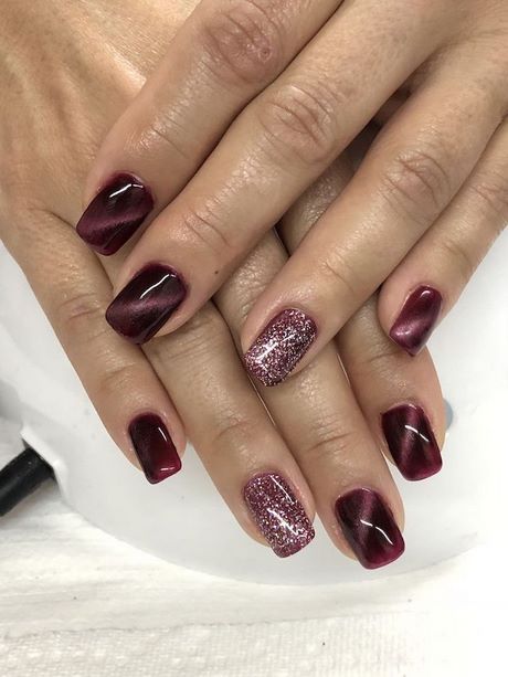 nail-colors-and-designs-for-fall-95 Culori și modele de unghii pentru toamnă