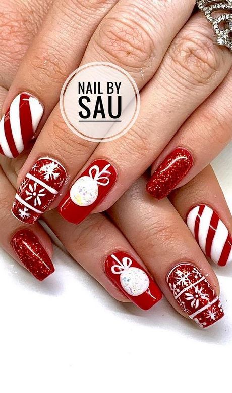 nail-decorations-christmas-95_8 Decoratiuni de unghii de Crăciun