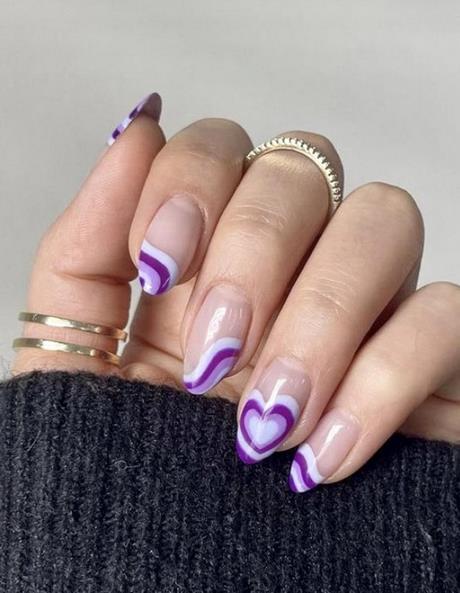 nail-designs-for-purple-nails-20_15 Modele de unghii pentru unghii violet