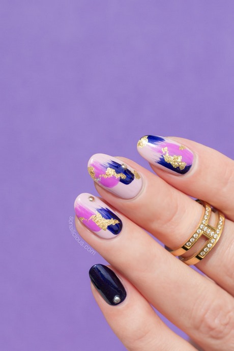 nail-designs-for-purple-nails-20_18 Modele de unghii pentru unghii violet