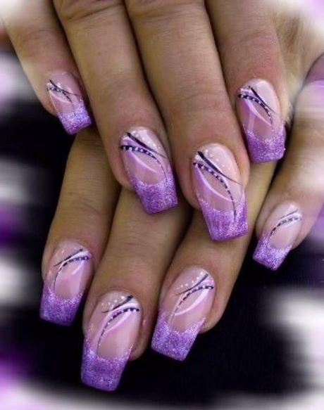 nail-designs-for-purple-nails-20_3 Modele de unghii pentru unghii violet