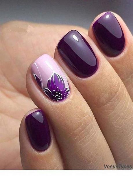 nail-designs-for-purple-nails-20_6 Modele de unghii pentru unghii violet