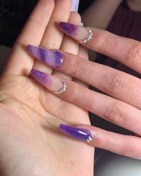 nail-designs-for-purple-nails-20_7 Modele de unghii pentru unghii violet