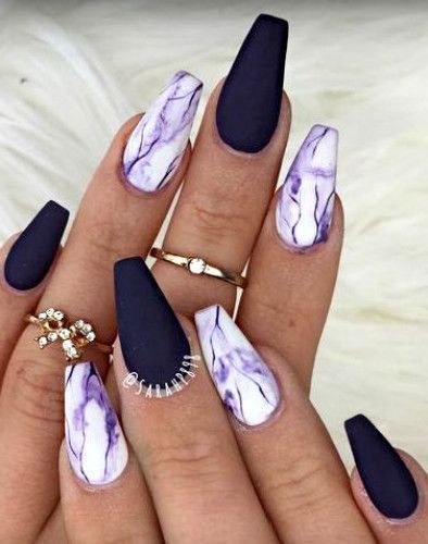 nail-designs-for-purple-nails-20_8 Modele de unghii pentru unghii violet