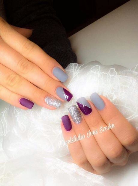 nail-designs-for-purple-nails-20_9 Modele de unghii pentru unghii violet