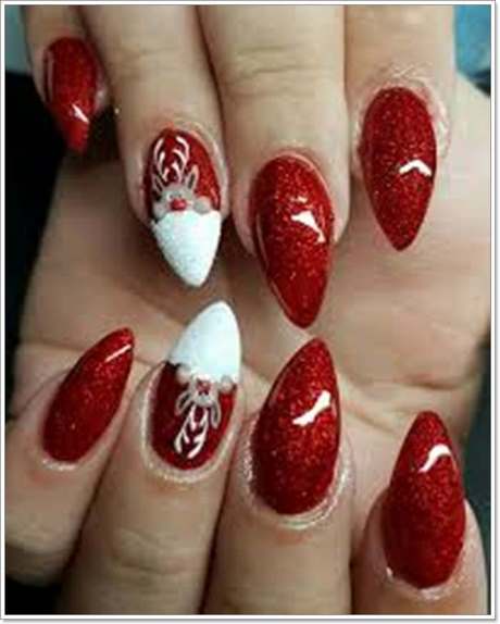 nail-designs-for-short-nails-christmas-89_12 Modele de unghii pentru unghii scurte Crăciun
