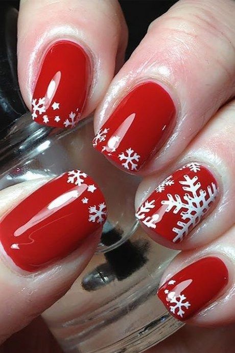 nail-designs-for-short-nails-christmas-89_6 Modele de unghii pentru unghii scurte Crăciun