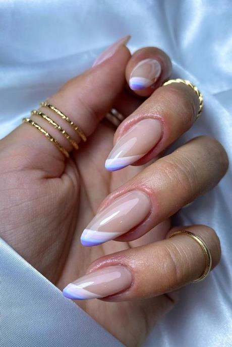 nail-designs-french-tip-with-color-27_14 Modele de unghii sfat francez cu culoare
