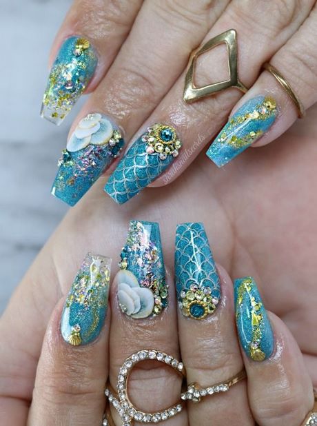 nail-designs-mermaid-51_11 Modele de unghii sirena