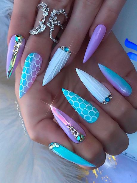 nail-designs-mermaid-51_18 Modele de unghii sirena