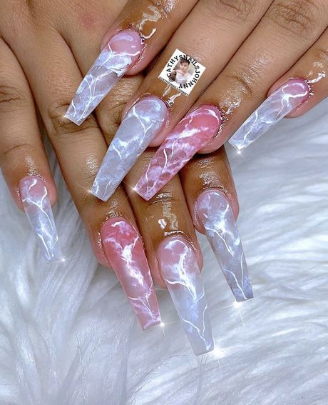 nail-designs-on-clear-nails-61_13 Modele de unghii pe unghii clare