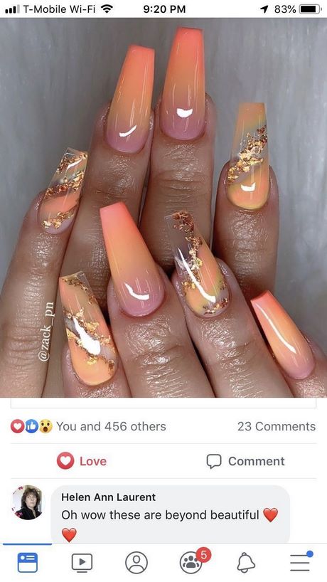nail-designs-peach-27_15 Modele de unghii peach