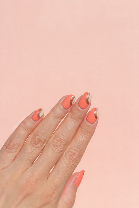 nail-designs-peach-27_7 Modele de unghii peach