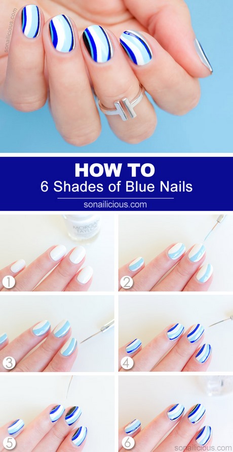 nail-designs-with-blue-nail-polish-67_2 Modele de unghii cu lac de unghii albastru