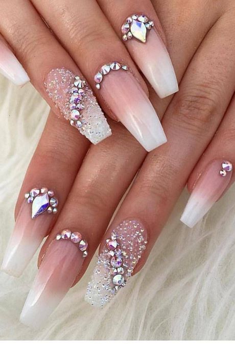nail-designs-with-glitter-and-diamonds-33_4 Modele de unghii cu sclipici și diamante