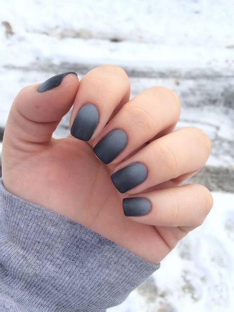 nail-designs-with-matte-black-51_9 Modele de unghii cu negru mat