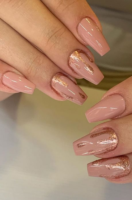 nail-designs-with-nude-colors-53_11 Modele de unghii cu culori nud