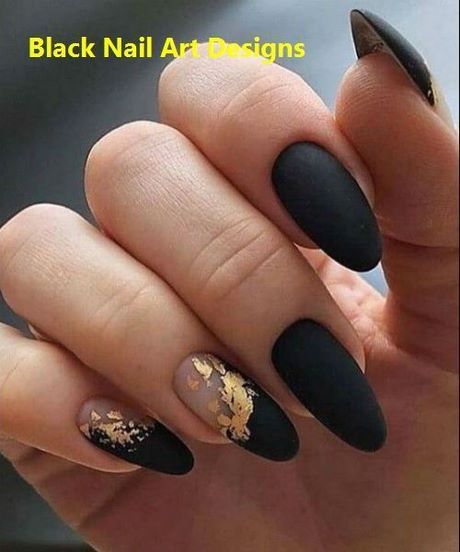 nail-ideas-with-black-nail-polish-54_16 Idei de unghii cu lac de unghii negru