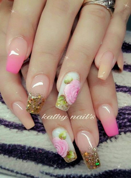 pink-3d-nail-designs-64_11 Modele de unghii 3D roz