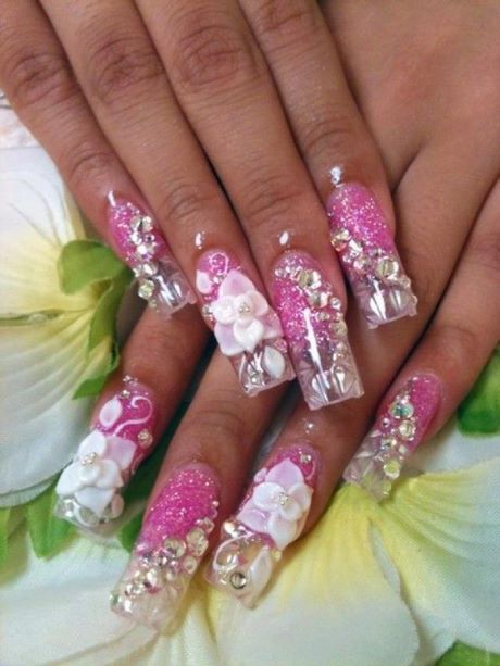 pink-3d-nail-designs-64_17 Modele de unghii 3D roz