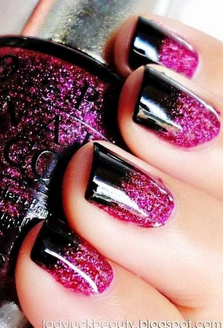pink-and-black-nail-art-images-57_8 Imagini de unghii roz și negru