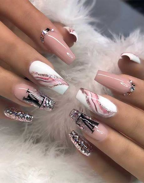 pink-and-grey-marble-nails-56_2 Cuie de marmură roz și gri