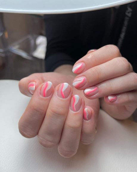pink-short-nail-designs-00_11 Modele de unghii scurte roz