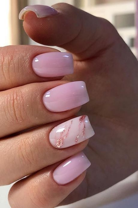pink-short-nail-designs-00_5 Modele de unghii scurte roz